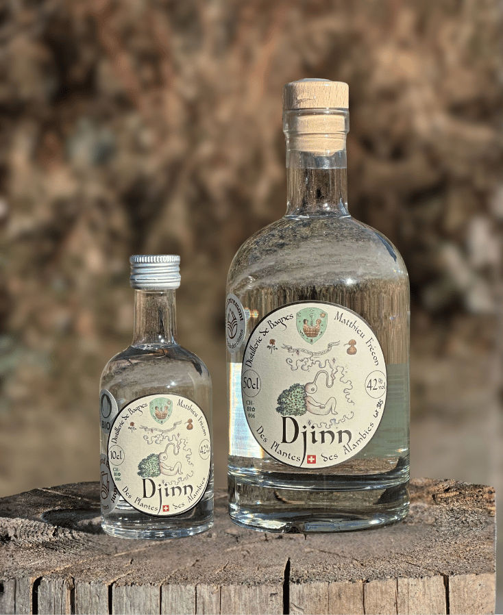 La Djinn, gin botanique de la Distillerie de Bagnes