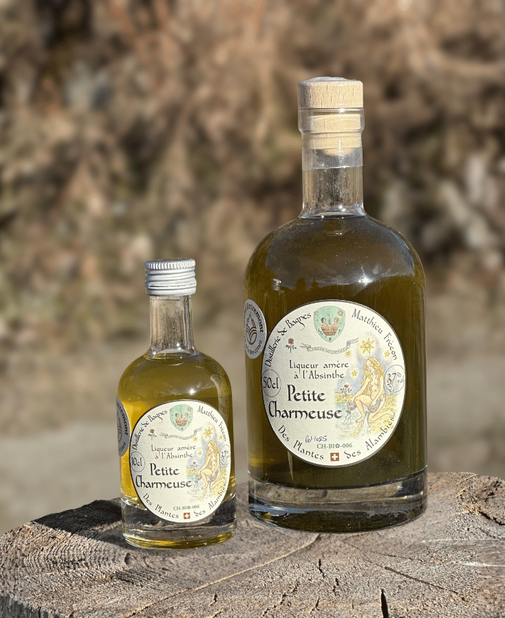 La Petite Charmeuse, liqueur digestive de la Distillerie de Bagnes
