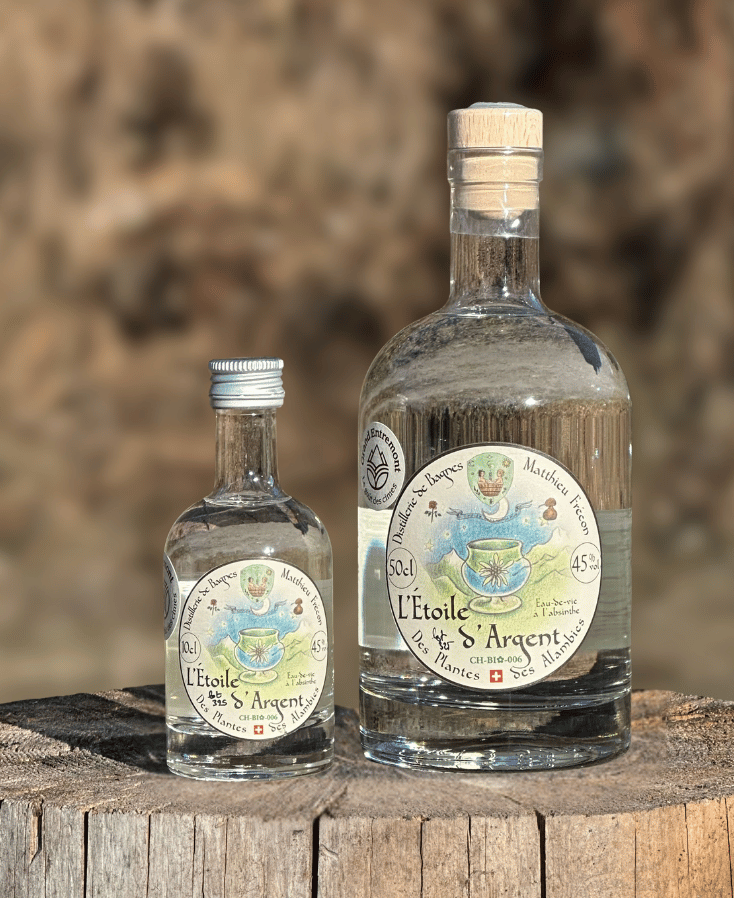L'Étoile d'Argent, eau-de-vie à l'absinthe et à l'edelweiss